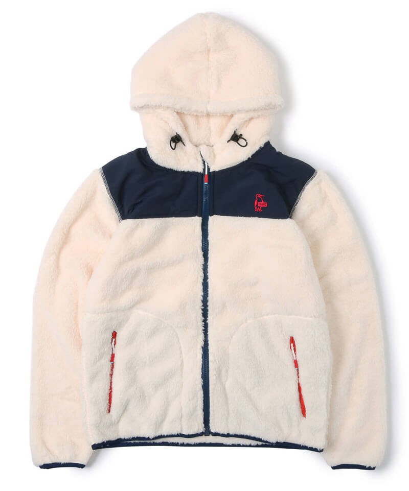 Chums Elmo Fleece Full Zip Parka MS/ WS 男女裝 毛毛 長袖連帽外套 W056 Ivory/ Navy <荃灣店>