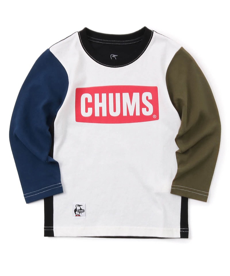 Chums Kid's CHUMS Logo L/S T-Shirt 小童T恤 Crazy 拼色