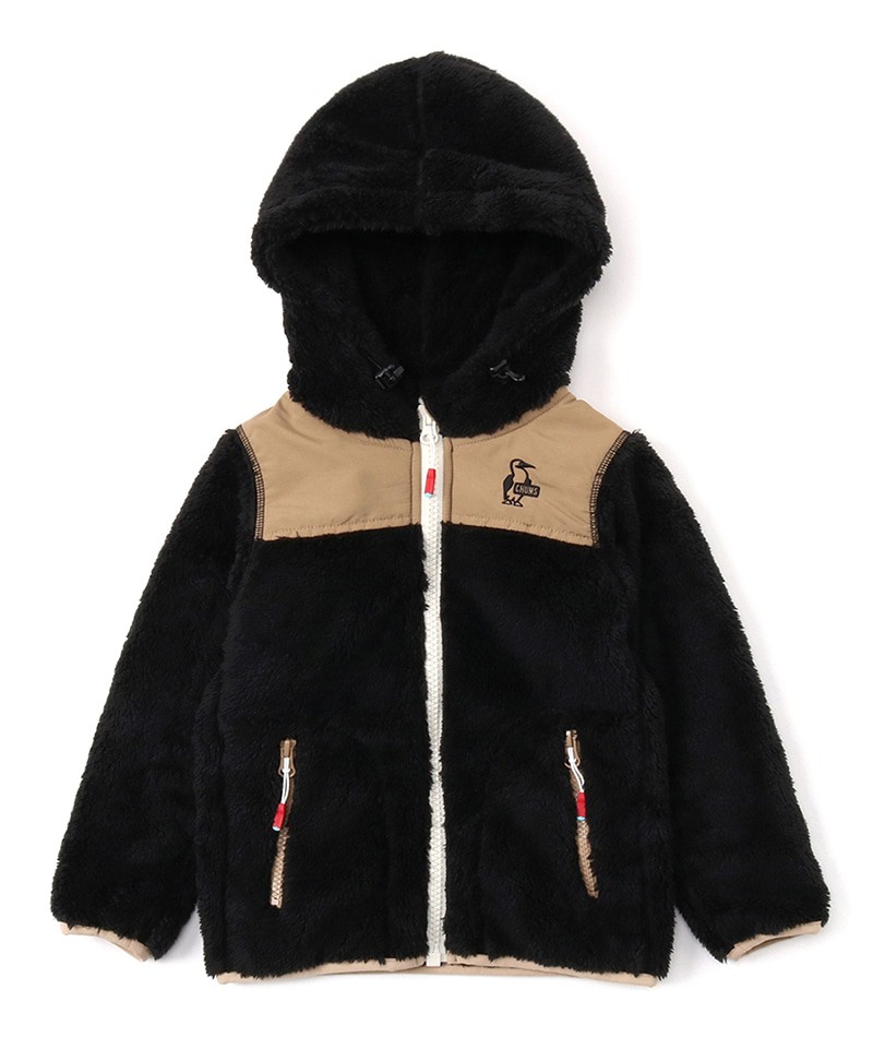 Chums Kid's Elmo Fleece Full Zip Parka 童裝 毛毛 長袖連帽外套 K049 Black/ Beige <荃灣店>