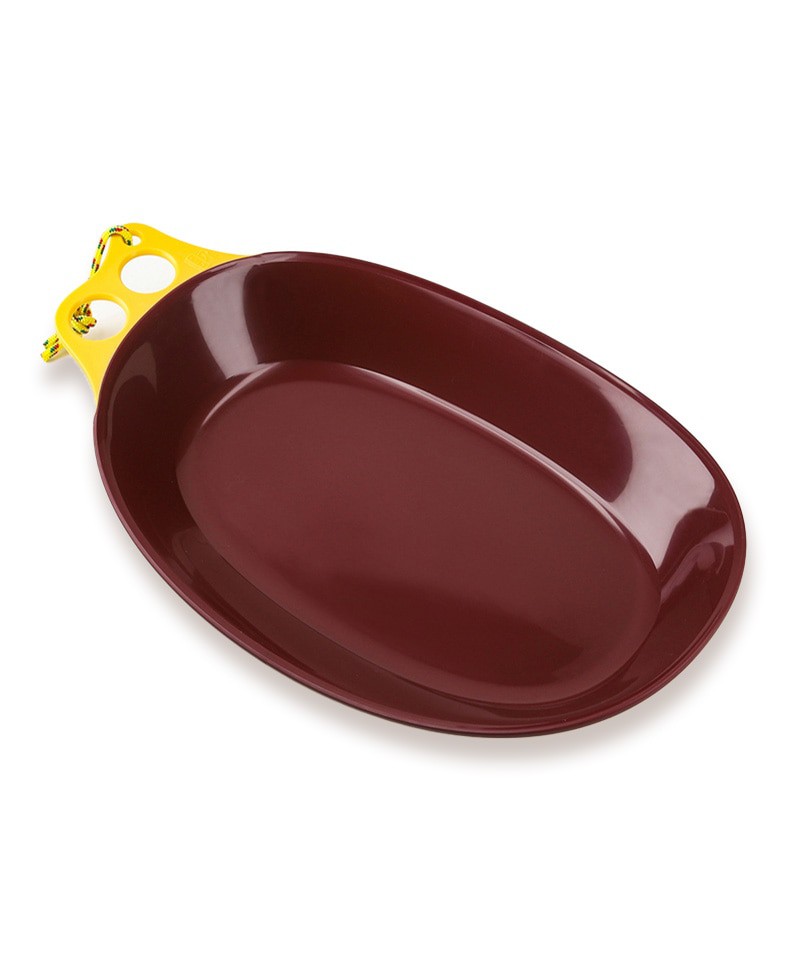 Chums Camper Curry Plate 戶外餐具 餐盤 R113 Burgundy/Yellow 日本制咖哩盤碟 野營