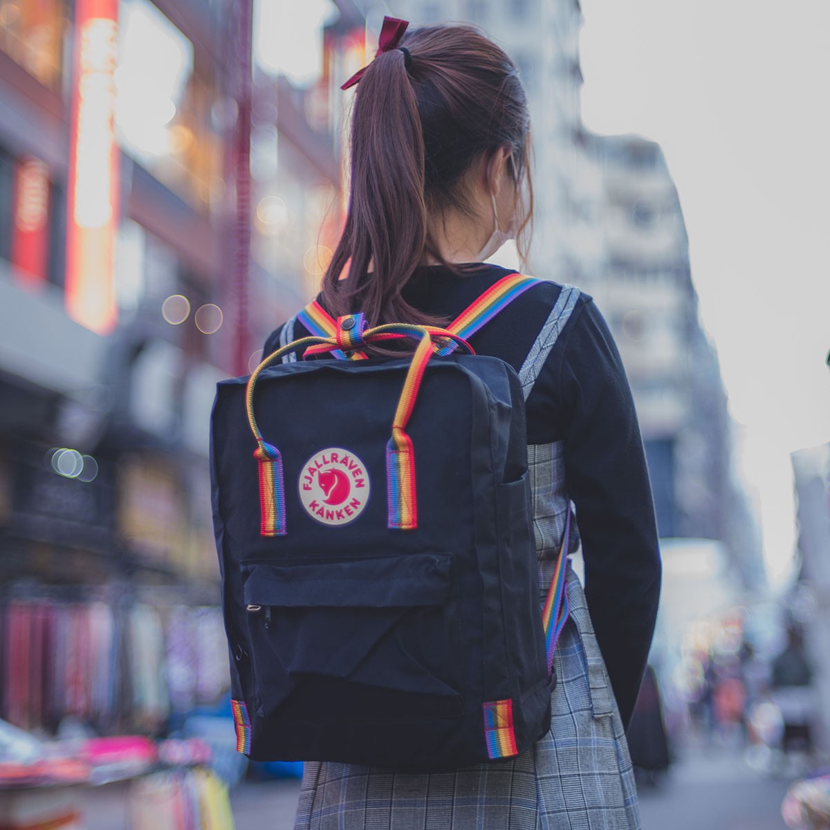 Fjallraven Kanken Rainbow Pattern 特別版 Black 背囊 Backpack 瑞典北極狐 雙肩背包 16L