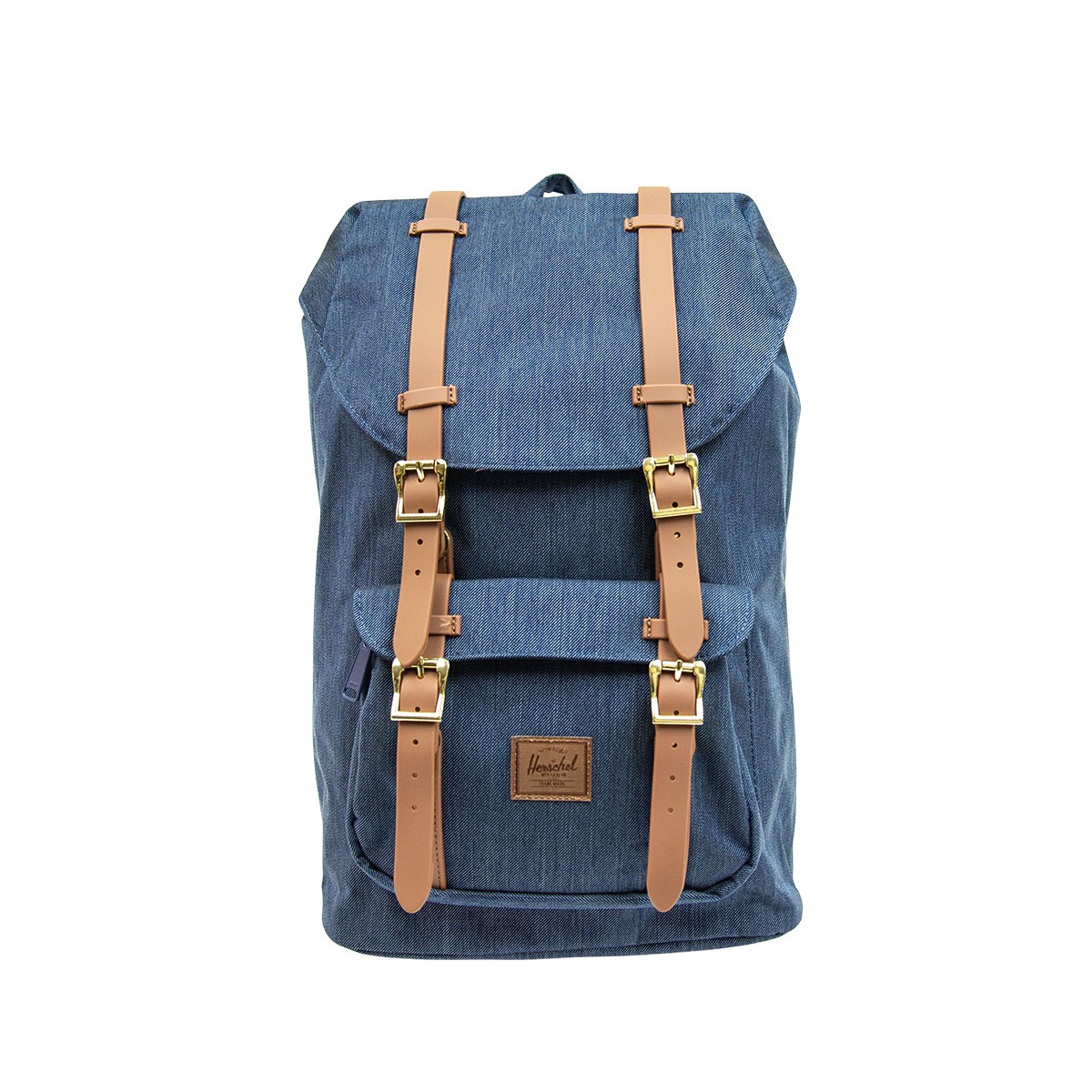 Herschel Supply Co. Little America Mid-Volume Backpack Indigo Denim Crosshatch