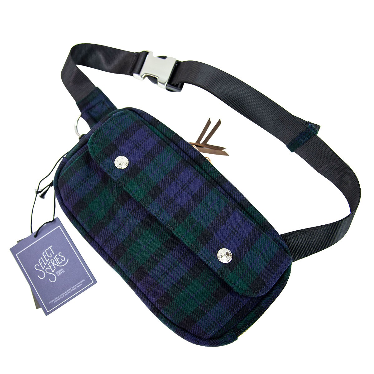 Herschel Supply Scarlett Hip Pack Womens Black Plaid  