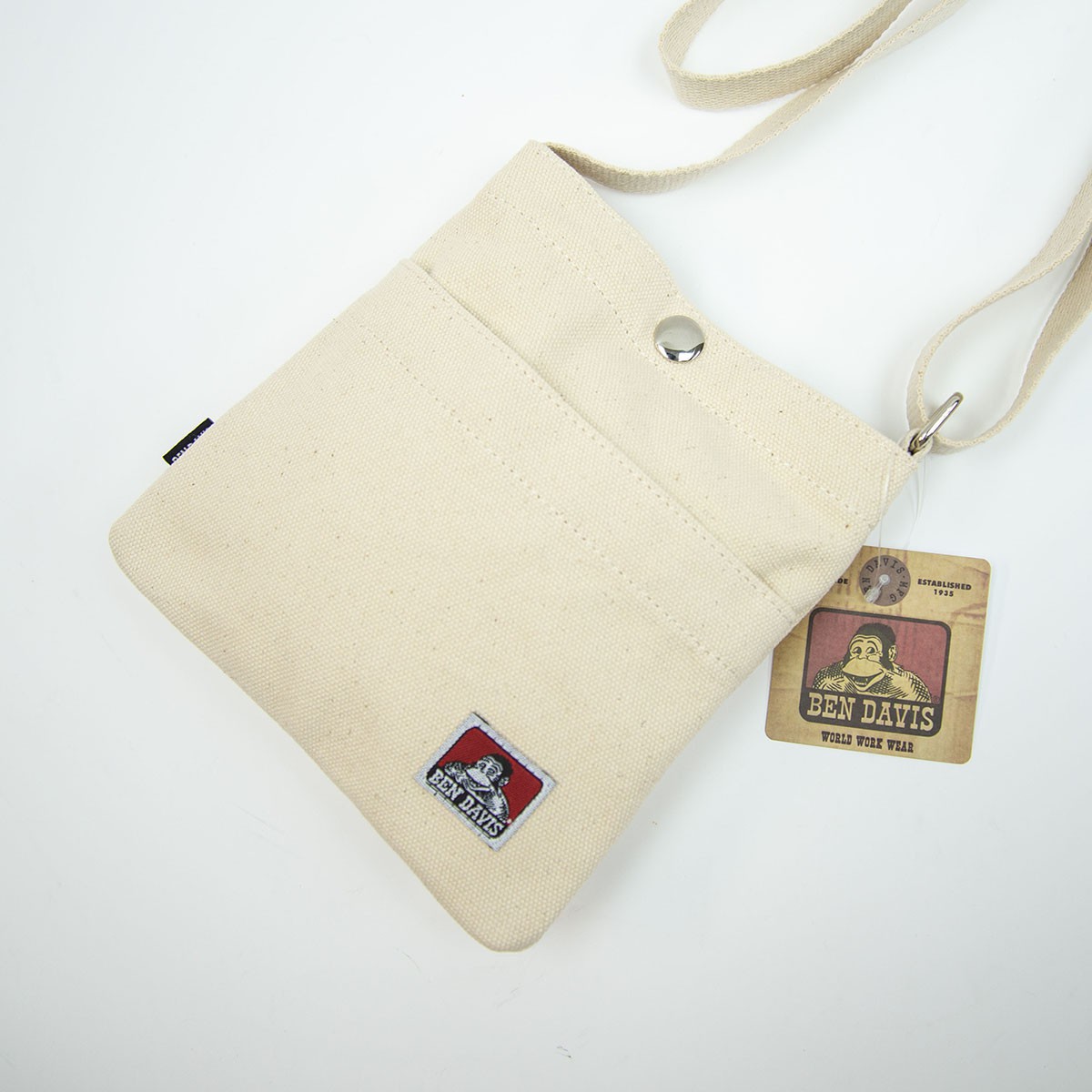 Ben Davis 帆布斜揹袋 米白色 Canvas mini shoulder bag