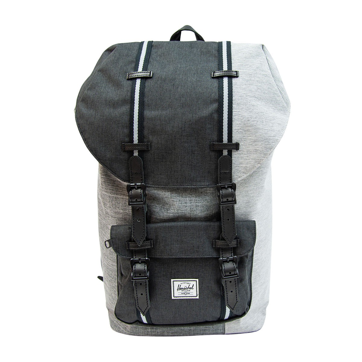 Herschel Little America Backpack - 25L 背囊  Raven Crosshatch/Black Crosshatch/Lt Grey Crosshatch