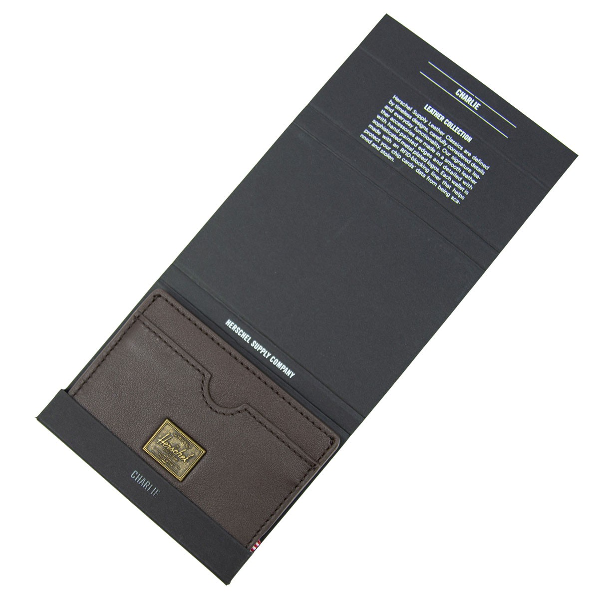 Herschel Supply Co. 防RFID Charlie Wallet Card Holder 咭套 10845-04123 Brown  Leather