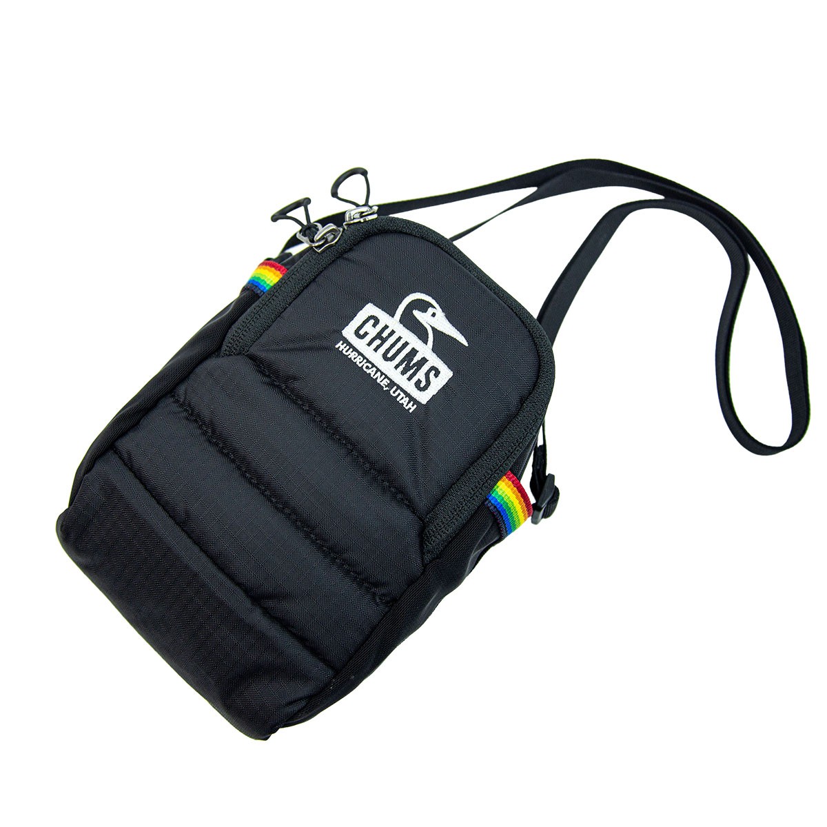  Chums Spring Dale Padded Shoulder Pouch 黑 彩虹 斜揹袋