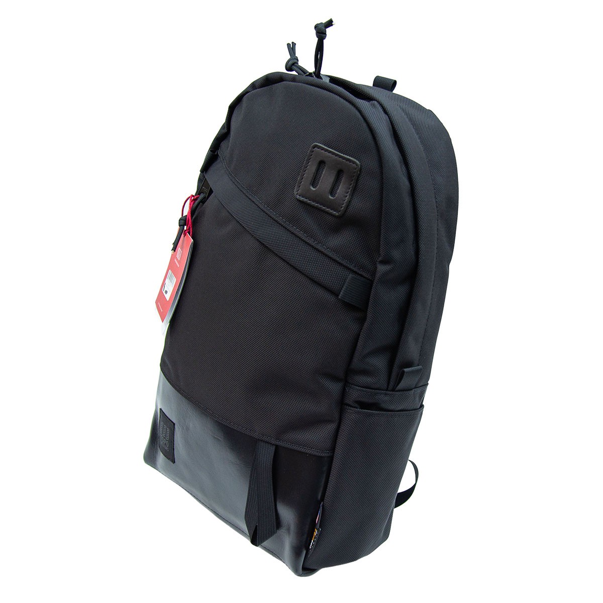 Topo Designs Daypack Leather Backpack 背囊背包 Ballistic Black / Black Leather 21.6L