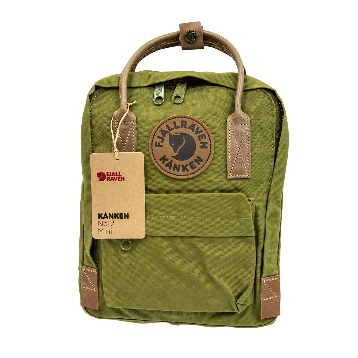 Fjallraven Kanken No.2 Mini Backpack 背囊 雙肩背包 真皮 金屬扣 Foliage Green