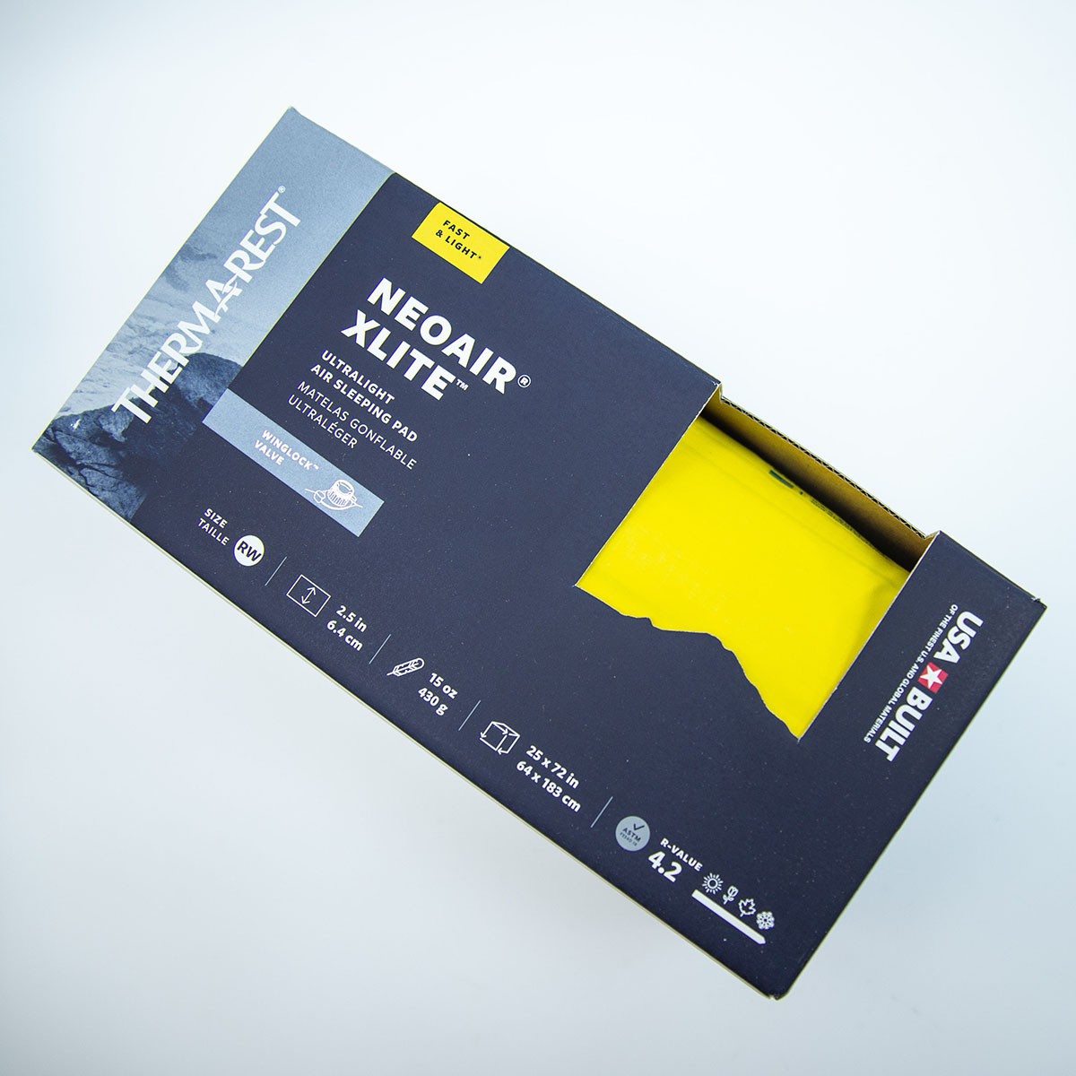 ThermaRest NeoAir® XLite™ Sleeping Pad Lemon Curry RW -4.2 R-Value 睡墊