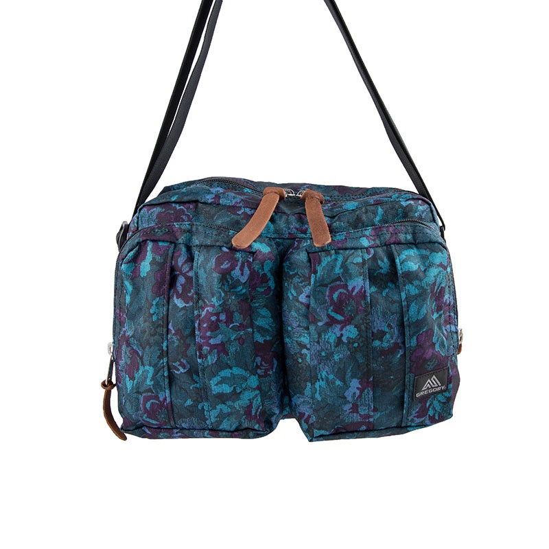 Gregory Twin Pocket Shoulder Bag Blue Tapestry Small Size 斜揹袋 單肩包 香港行貨