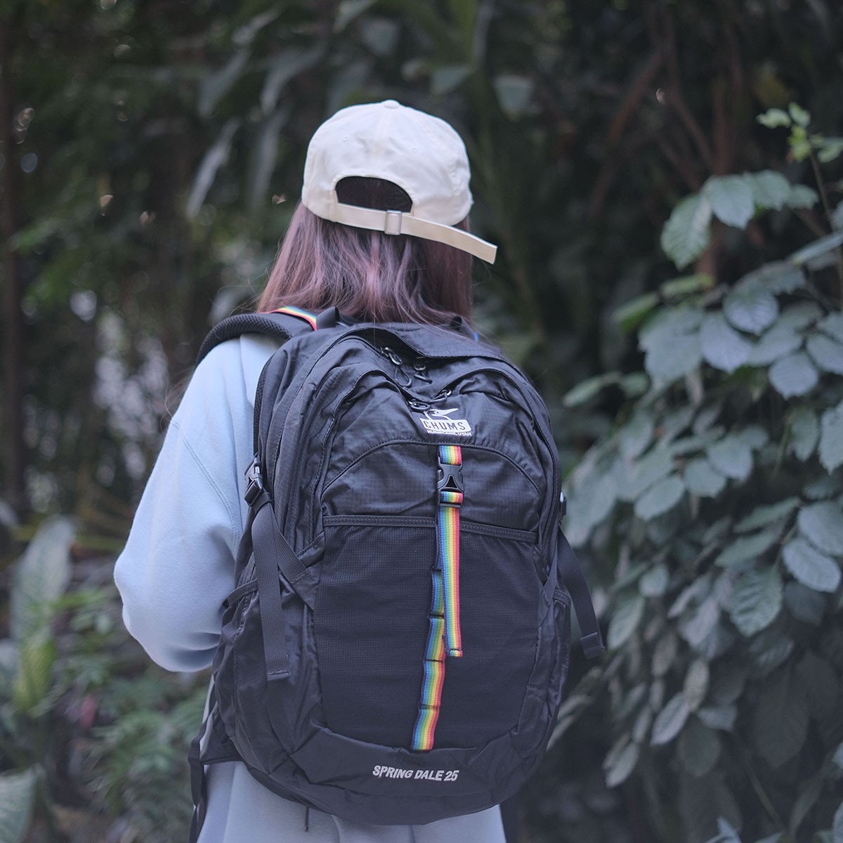 Chums Spring Dale 25 Ⅱ 戶外背囊 行山登山包 25升 腰帶可當做腰包使用 連雨罩 Black