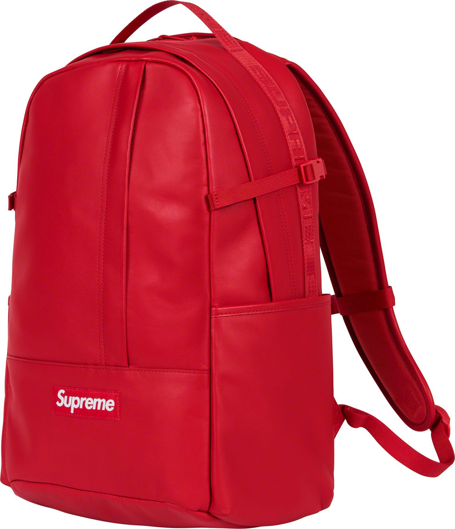 Supreme Leather Backpack 22L Red 紅色 <荃灣店>