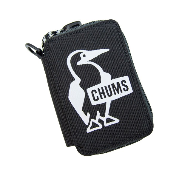 Chums 拉鍊鑰匙包 Recycle Key Zip Case Black Logo