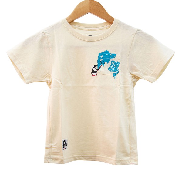 CHUMS KID'S BOOBY PAINTING POCKET T-SHIRT W002 NATURAL 小童T恤