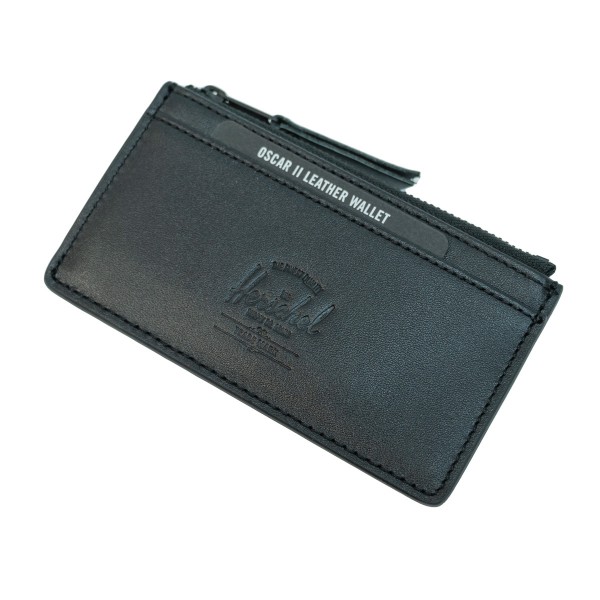Herschel Oscar II Wallet Leather 咭套 防RFID Black  Leather
