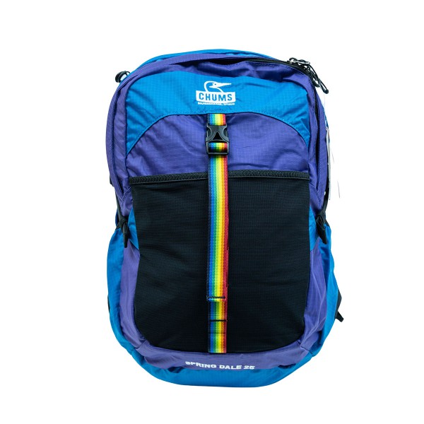 Chums Spring Dale 25 Ⅱ 戶外背囊 行山登山包 藍色/紫色 腰帶可當做腰包使用 連雨罩 