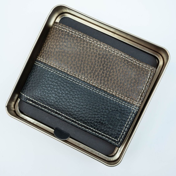 Carhartt Leather Two-Tone Passcase Wallet 皮革 兩摺 拼色 銀包 Brown 啡色