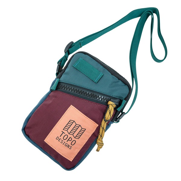 Topo Designs Mini Shoulder Bag 斜揹袋 Zinfande/ Botanic Green