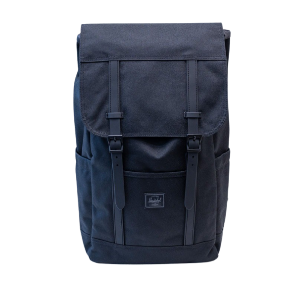 Herschel Retreat Backpack 新版 新增左右側袋 背部快取電腦設計 20升 黑色 Black Tonal