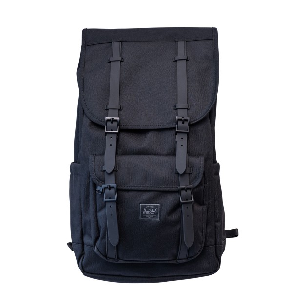 Herschel Little America Backpack 新版 新增左右插袋&頂袋 30升 大容量 Black Tonal 全黑