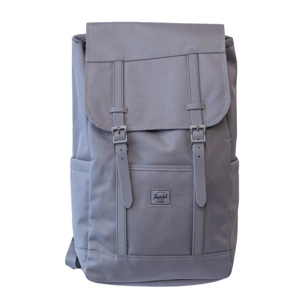 Herschel Retreat Backpack 2023新版 新增左右側袋 背部快取電腦設計 20升 Gargoyle Tonal 灰色