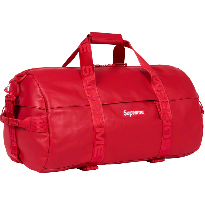 Supreme Leather Duffle Bag - 旅行袋 運動袋 42L RED 紅色 <荃灣店>