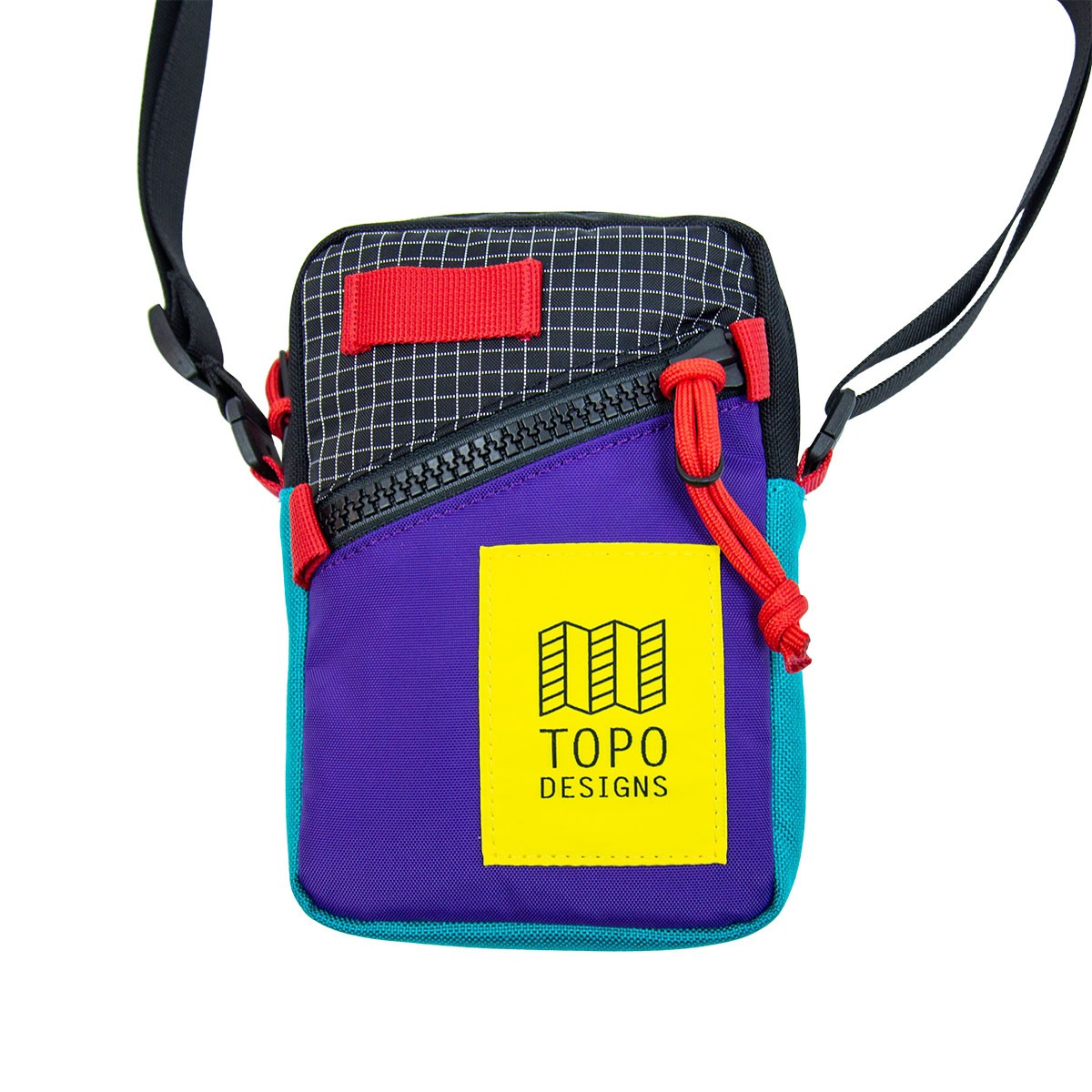 Topo Designs Mini Shoulder Bag 斜揹袋 Purple / Black Ripstop