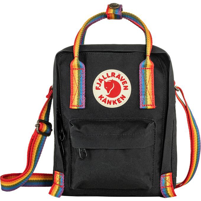 Fjallraven Kanken Sling Shoulder Bag Rainbow * Black 黑色*彩虹 期間限定 斜揹袋 單肩包 