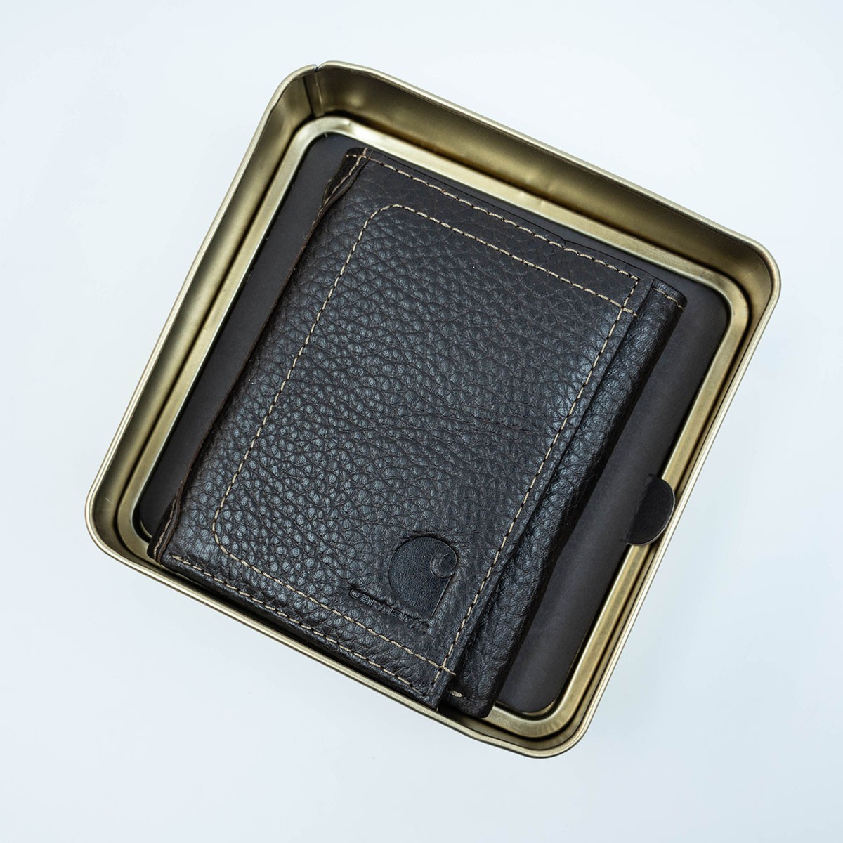 Carhartt Pebble Leather Trifold Wallet  皮革質料 三摺 銀包 Black 黑色