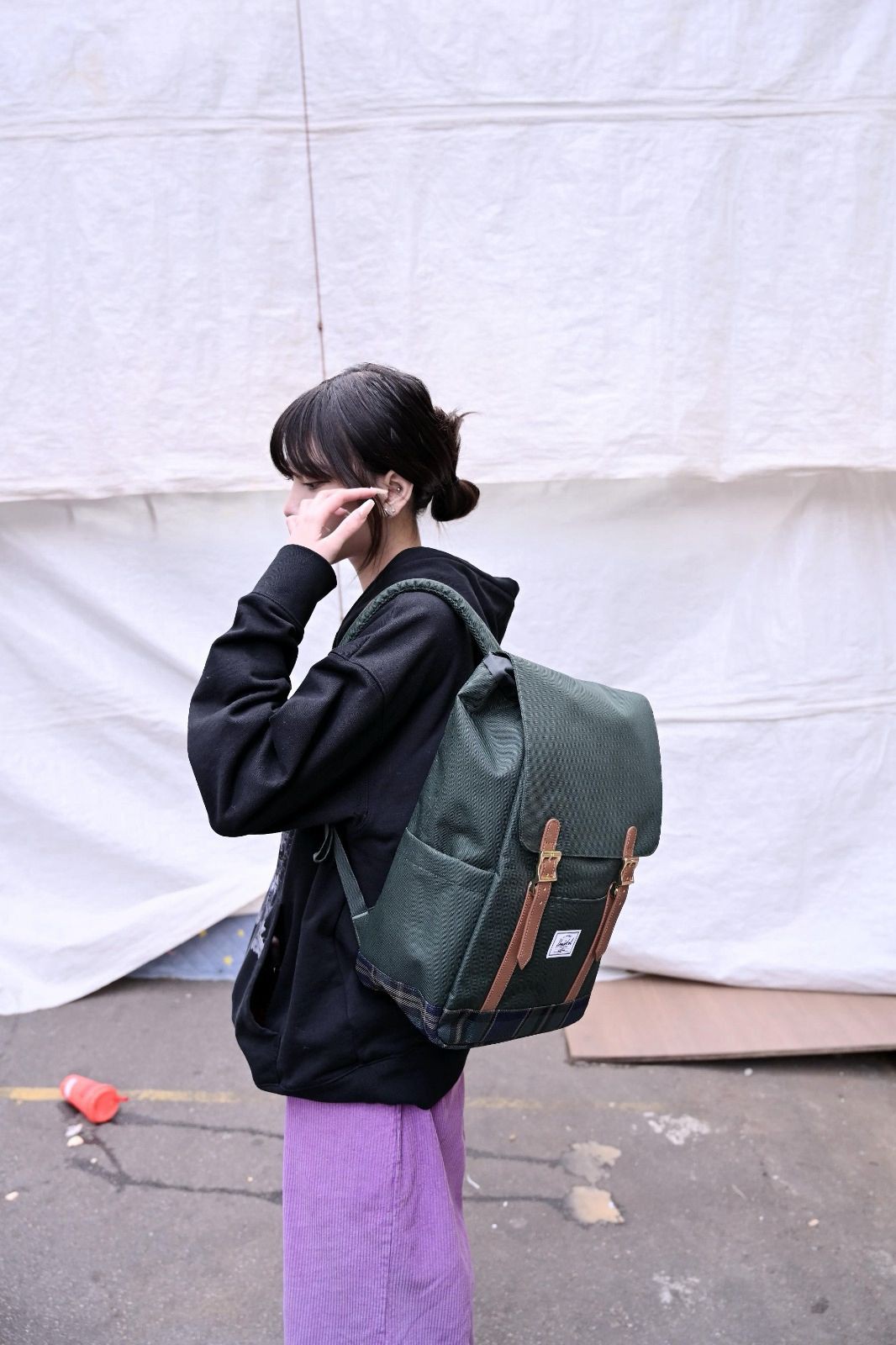 Herschel Retreat Backpack Small 日用 背包 背囊 Darkest Spruce Winter Plaid <旺角店>