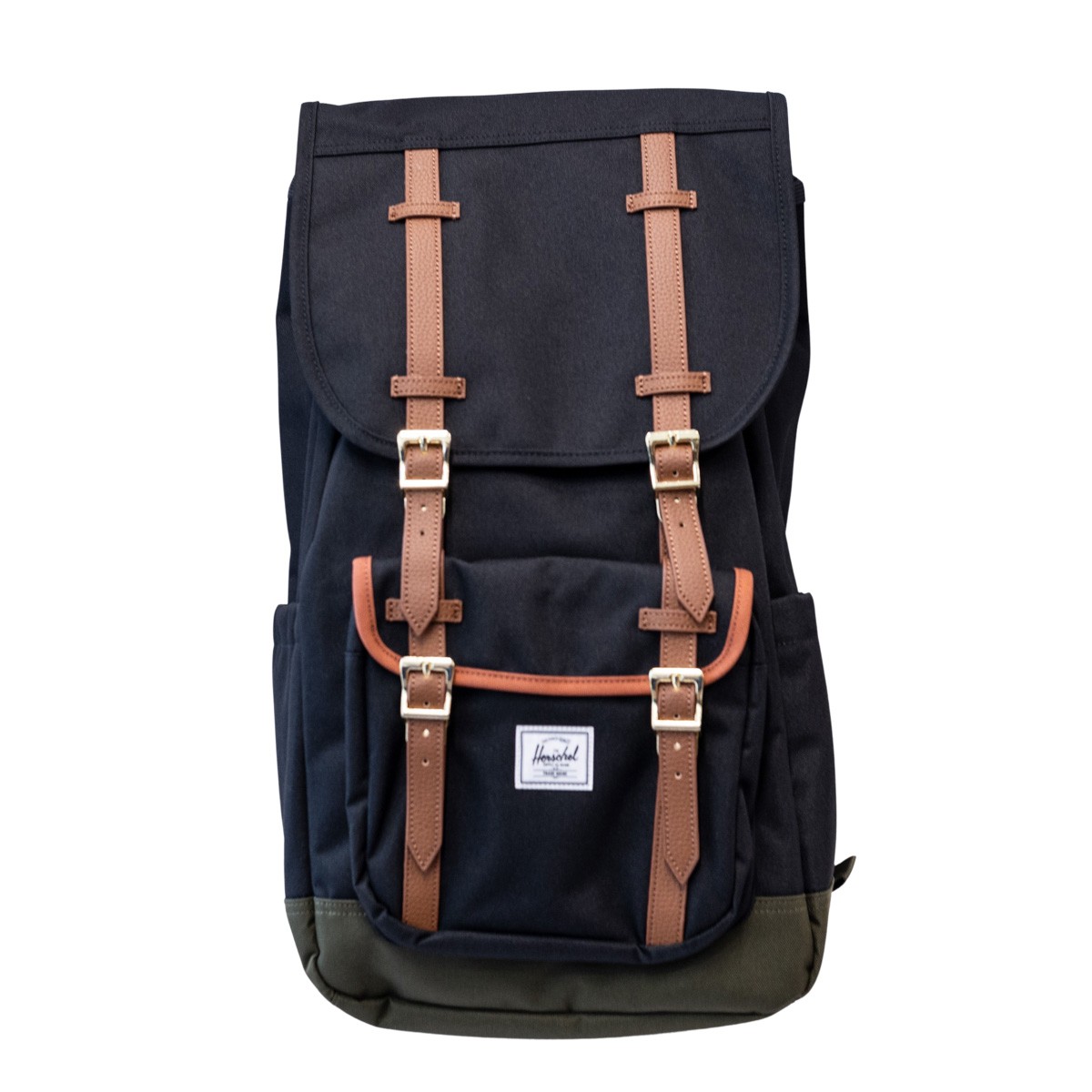 Herschel Little America Backpack 新版 新增左右插袋&頂袋 30升 大容量 Black/Ivy Green/Chutney